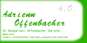 adrienn offenbacher business card